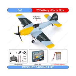 Outdoor RC Aircraft Electric Fixed Wing Glider 2.4G Radio Control RC Plane - Z61 1B Bx