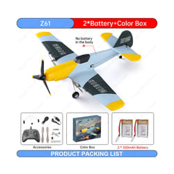 Outdoor RC Aircraft Electric Fixed Wing Glider 2.4G Radio Control RC Plane - Z61 2B Bx