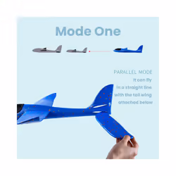 6/10PCS 36CM 48cm Foam Glider Planes Airplanes Hand Throwing Toy Flight - 48cm6pcs no lights