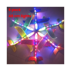 6/10PCS 36CM 48cm Foam Glider Planes Airplanes Hand Throwing Toy Flight - 48cm6pcs light-1