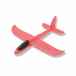 Foam Throwing Glider Airplane Aircraft Toy Hand Airplane Model - Red