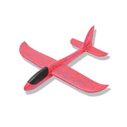 Foam Throwing Glider Airplane Aircraft Toy Hand Airplane Model - Red