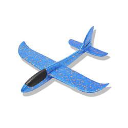 Foam Throwing Glider Airplane Aircraft Toy Hand Airplane Model - Blue