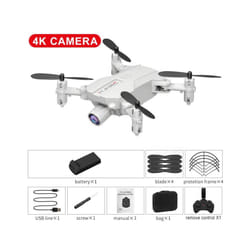 Mini Drone 4K HD Camera WIFI FPV Hight Hold Mode One Key Return Foldable - China, Silver
