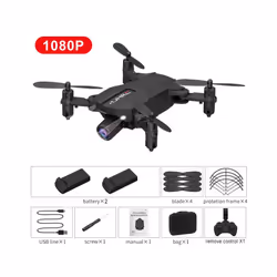 Mini Drone 4K HD Camera WIFI FPV Hight Hold Mode One Key Return Foldable - China, Black