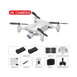 Mini Drone 4K HD Camera WIFI FPV Hight Hold Mode One Key Return Foldable - United States, Gold
