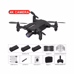 Mini Drone 4K HD Camera WIFI FPV Hight Hold Mode One Key Return Foldable - China, Blue