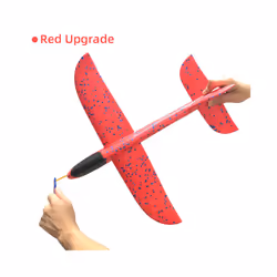 50CM Big Foam Plane Glider Hand Throw Airplane Light Inertial EPP Bubble - 50cm Red Upgrade, China