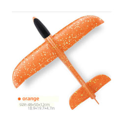 50CM Big Foam Plane Glider Hand Throw Airplane Light Inertial EPP Bubble - 50cm Orange, China