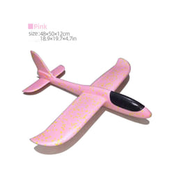 50CM Big Foam Plane Glider Hand Throw Airplane Light Inertial EPP Bubble - 50cm pink, China