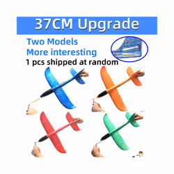 50CM Big Foam Plane Glider Hand Throw Airplane Light Inertial EPP Bubble - 37cm 1random upgrade, China