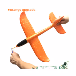 50CM Big Foam Plane Glider Hand Throw Airplane Light Inertial EPP Bubble - 50cm Orange Upgrade, China