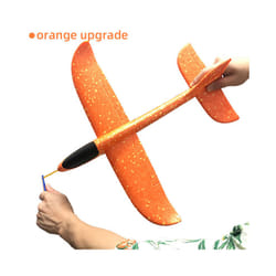 50CM Big Foam Plane Glider Hand Throw Airplane Light Inertial EPP Bubble - 50cm Orange Upgrade, China