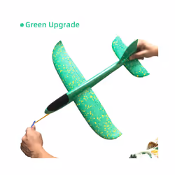 50CM Big Foam Plane Glider Hand Throw Airplane Light Inertial EPP Bubble - 50cm Green Upgrade, China