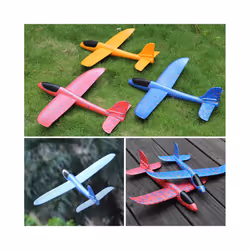 50CM Big Foam Plane Glider Hand Throw Airplane Light Inertial EPP Bubble - 50cm Green Upgrade, China
