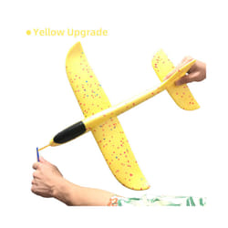 50CM Big Foam Plane Glider Hand Throw Airplane Light Inertial EPP Bubble - 50cm Yellow Upgrade, China