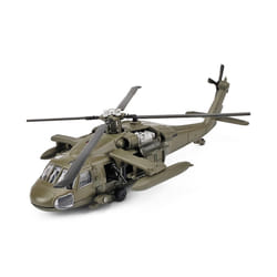 NEW America Black UH-60 Hawk Utility Helicopter Alloy Airplane Model Simulation - Green Foam box