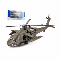NEW America Black UH-60 Hawk Utility Helicopter Alloy Airplane Model Simulation - Green Retail box
