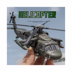 NEW America Black UH-60 Hawk Utility Helicopter Alloy Airplane Model Simulation - Green Retail box