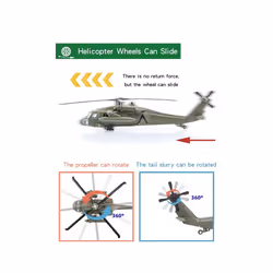 UH-60 Utility Helicopter Simulation Exquisite Diecasts & Toy Vehicles - Black Hawk
