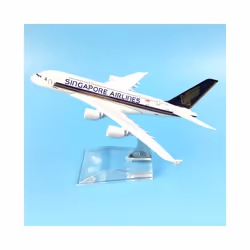 Aircraft Model Diecast Metal Model Airplanes 16cm 1:400 Singapore Airways - Singapore A380