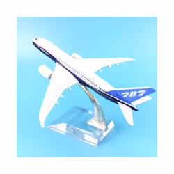 Plane Aircraft Model Diecast Metal Model Airplane 16cm 1:400 Boeing 787 - M6-050
