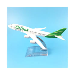 Airplane Model 16cm Citilink Boeing 747 Plane Model Aircraft Model 1:400 - Photo Color