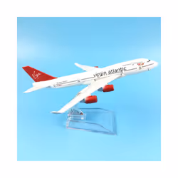 16cm Plane Model Airplane Model Virgin Atlantic Boeing 737 Aircraft Model - Photo Color