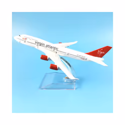 16cm Plane Model Airplane Model Virgin Atlantic Boeing 737 Aircraft Model - Photo Color