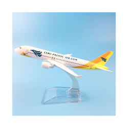 JASON TUTU 16cm Plane Model Airplane Model Cebu Pacific Air Airbus A320 - Photo Color