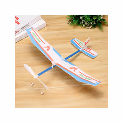 Rubber bands power planes Hand Launch Throwing Foam Inertial Glider Aircraft - 1pcs Random Color