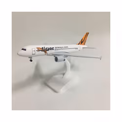 JASON TUTU 20cm Plane Model Airplane Model Tiger Airways Airbus A320 Aircraft - 20CM Tiger A320