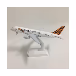 JASON TUTU 20cm Plane Model Airplane Model Tiger Airways Airbus A320 Aircraft - 20CM Tiger A320