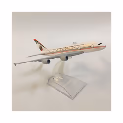 JASON TUTU 16cm Plane Model Airplane Model Etihad A380 Aircraft Model - Etihad A380