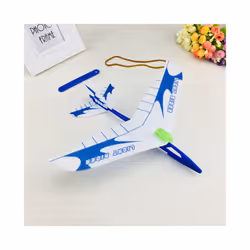 Plane Model Hand Launch Throwing Airplane Inertial Foam Glider Aircraft - 1 pcs without light
