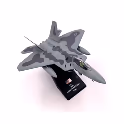 Aircraft Plane model 1/100 Scale Alloy Fighter F-22 US Air Force Aircraft - Photo Color