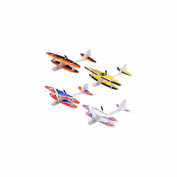 LED Light DIY Assembly Hand Throw Electric Glider Flying Airplane Model - Random Color LED