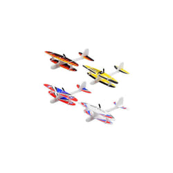 LED Light DIY Assembly Hand Throw Electric Glider Flying Airplane Model - Random Color LED