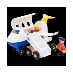 Assembled Building Blocks Car Airplane Model Wooden Train Track Railway - Small plane set