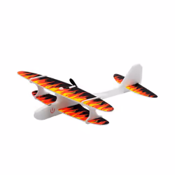 LED Light DIY Assembly Hand Throw Electric Glider Flying Airplane Model - 1Pcs Random Color