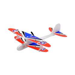 LED Light DIY Assembly Hand Throw Electric Glider Flying Airplane Model - 1Pcs Random Color