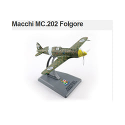 Diecast Airplane Model 1/100 Scale Macchi C.202 Folgore Static Display - A