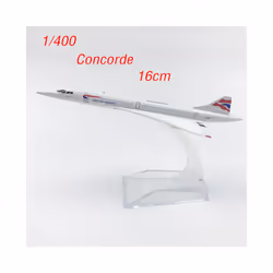 1/400 Scale 16cm Diecast Airplane Model Concorde Model Supersonic Airliner - A