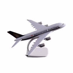 20CM Singapore Airways A380 Airlines Airplane Model with Base Alloy Aircraft - Singapore A380