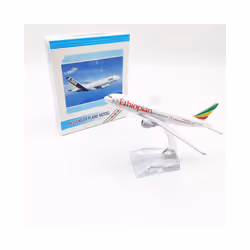 16CM Ethiopia Airways B777 Airlines Airplane Model with Base Alloy Aircraft - Ethiopia B777