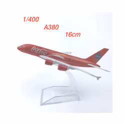 1/400 Scale 16CM Diecast Airplane Model Alloy Model A380 Ornaments Static - A