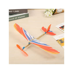 2pcs/Lot Hand Throwing Airplane DIY Rubber Band Flying Glider Kids Toys - Random Color 2Pcs, China