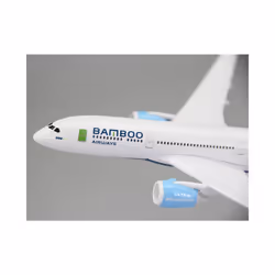 18CM Bamboo Airways B787-8 Airlines Airplane Model with Base Alloy Aircraft - A