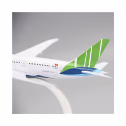 18CM Bamboo Airways B787-8 Airlines Airplane Model with Base Alloy Aircraft - A