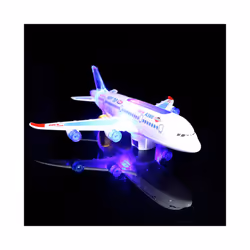 Kids Airbus Aircraft Autopilot Flash Sound Aircraft Music Lighting Toys - White